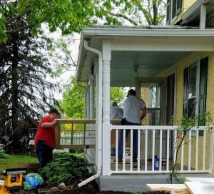 Joey from Wells Fargo Helps with a Door